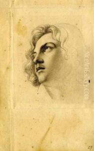 Portrait Of Alfred Rethel by Karl Anton Heinrich Mucke
