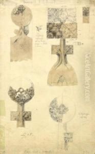 Architekturstudie by Karl Anton Heinrich Mucke
