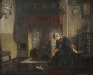 Jugando Con El Gato by Karl Emil Mucke