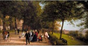The Terrace At Richmond by Alfred Mudge