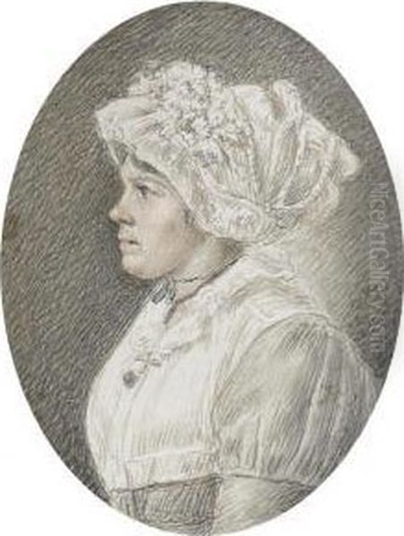 Set Of Three Portraits In Profile - view 1