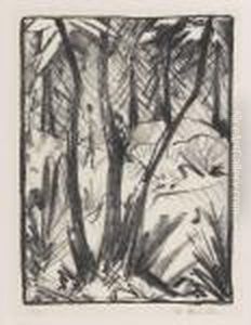 Waldlandschaft Mit Kleinen Figuren (2)