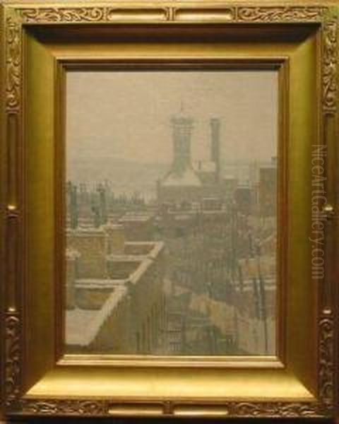 Rooftops In Winter - view 1