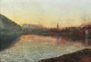 Blick Auf Schliersee. by Georg Muhlberg