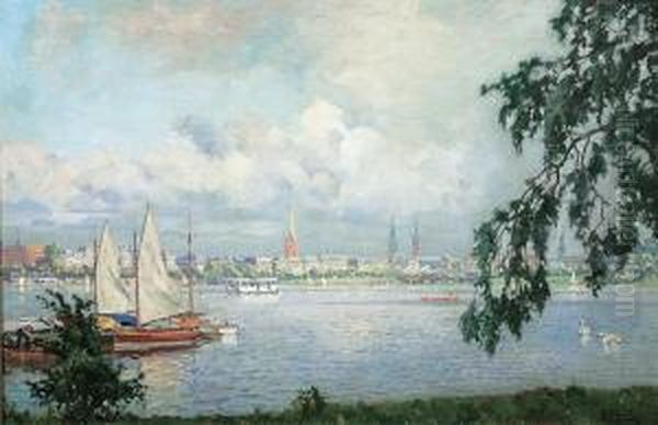 Hamburg: The Alster - view 1