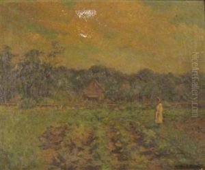 Untitled (girl In A Field By A Cabin)