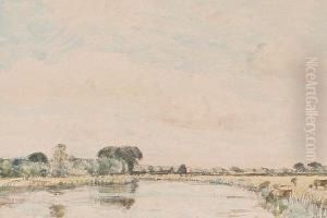 On The Ouse At Huntingdon by David Thomson Muirhead