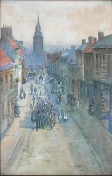 A Procession, Berwick Market Place - view 1