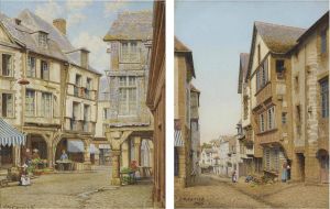 A Street In Dinan, Brittany