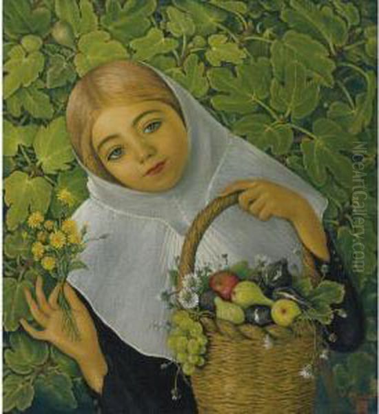 Gathering Fruit And Flowers - view 1