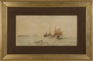 Fishing Off The Coast by St. Clair Augustin Mulholland
