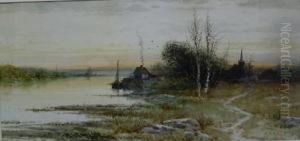 Twilight On The River by St. Clair Augustin Mulholland