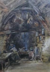 Interior Scene Of A Thatched Welsh Cottage Interior Scene Of A Thatched Welsh Cottage