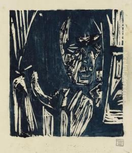 Portrait Anna I - Madchen Am Fenster by Albert Muller