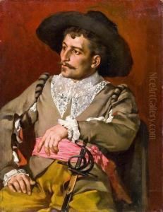 Herrenportrait by Anton Muller