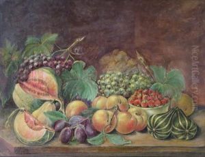 Obststilleben Auf Einem Tisch by C. Muller