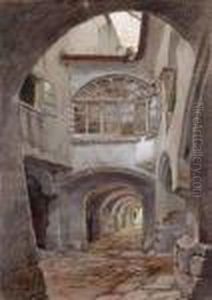 Alte Gasse (betiteltfreystadt Oberosterreich by Carl Muller