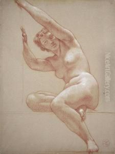 A Seated Female Nude