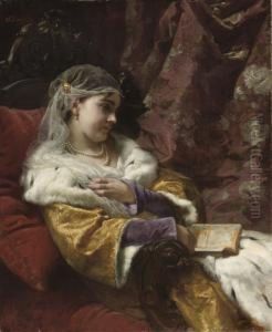 A Quiet Reading Moment by Charles-Louis Mutler