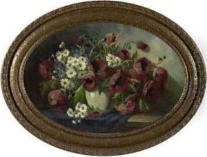 Sommerstraus In Fayencevase by Ernst Muller
