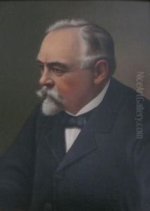 Herrenhalbportrait by Franz Adolf C. Muller
