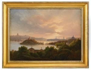 Utsikt Over Stockholm Fran Djurgarden by Herman Muller