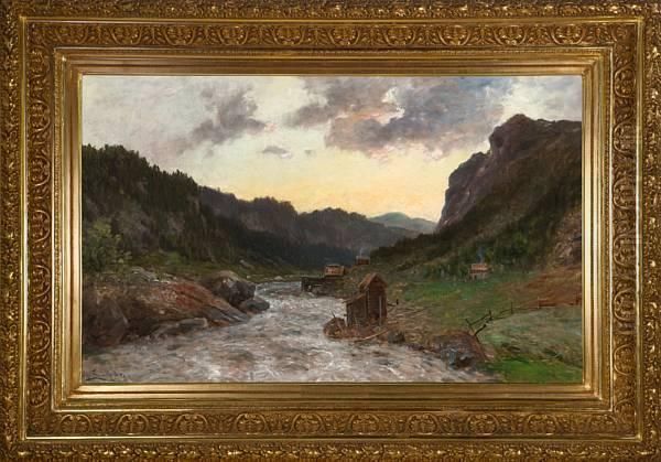 Landskap Med Foss - view 1