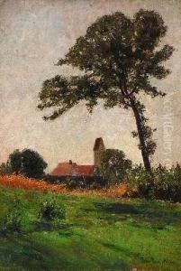 Landschaft Mit Kirche by Peter Paul Muller