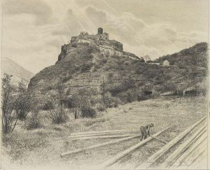 Ruine Schreckenstein An Der Elbe by Richard Muller