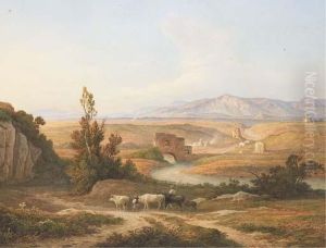 Vue Du Ponte Nomentano Dans La Campagne Romaine