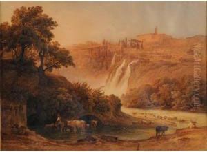 Vue Des Alentours De La Campagne Romaine by Rudolph Muller