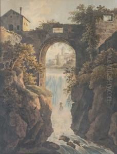Tivoli, La Prima Cascata by Rudolph Muller