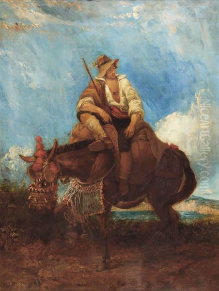 A Traveller And His Mule - view 1