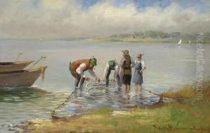 A Fisherman With His Net by Carl Muller-Baumgarten