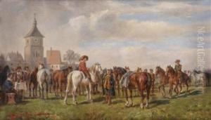 Horsemarket by Ludwig Muller-Cornelius