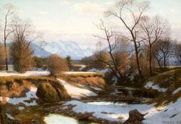 Schneeschmelze In Voralpenlandschaft - view 1