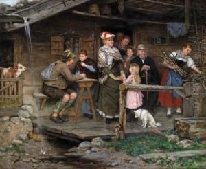 Besuch Aus Der Stadt by Albert Muller-Lingke