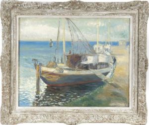 Ol/lwd. 68 X 82 Cm. Sign. Und Dat. R. U.: Muller-scheessel 1926. Impressionistenrahmen. Verso Drei Flicken. by Ernst Muller-Scheessel