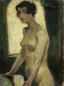 Stehender Weiblicher Akt by Ernst Muller-Scheessel