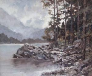 Uferlandschaft by Anton Muller-Wischin