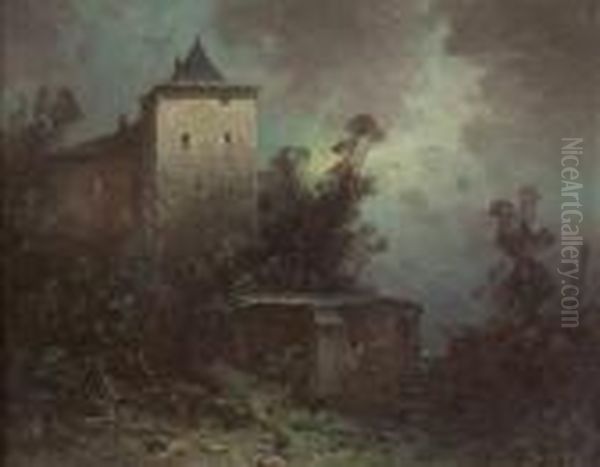 Burg Im Mondschein - view 1