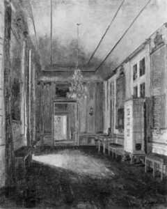 Zwei Schlossinterieurs, Moglicherweise Aus Der Munchner Residenz Oder Aus Schlos Nymphenburg. Signiert Unten Links Bzw. Unten Rechts: Franz Multerer/munchen. Ol Auf Leinwand. H Je 72; B Je 57,5 Cm. Multerer, Ein Schuler Von Gotthardt Kuehl, War Als Ti by Franz Multerer