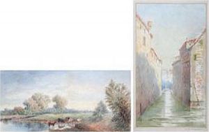 Italian Coastal Landscape by J. Howard Mummery