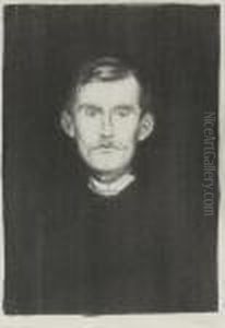 Self-portrait by Edvard Munch