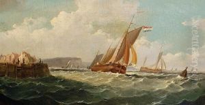 Ships In A Harbour by J. Mundell