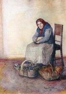 Die Gemusehandlerin by Regina Mundlak