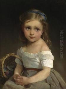 Girl With Basket Of Plums