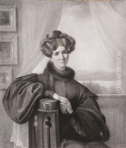 Portrait D'une Femme Assise Dans Un Interieur - view 1