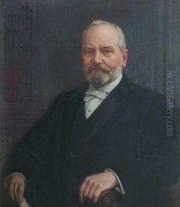 A Lady, Half-length, Seated, Wearing A Brown Dress; A Gentleman, Half-length, Seated, Wearing A Dark Suit Both 'bernard Munns 1917' A Lady, Half-length, Seated, Wearing A Brown Dress; A Gentleman, Half-length, Seated, Wearing A Dark Suit Both 'bernard Munns 1917'
