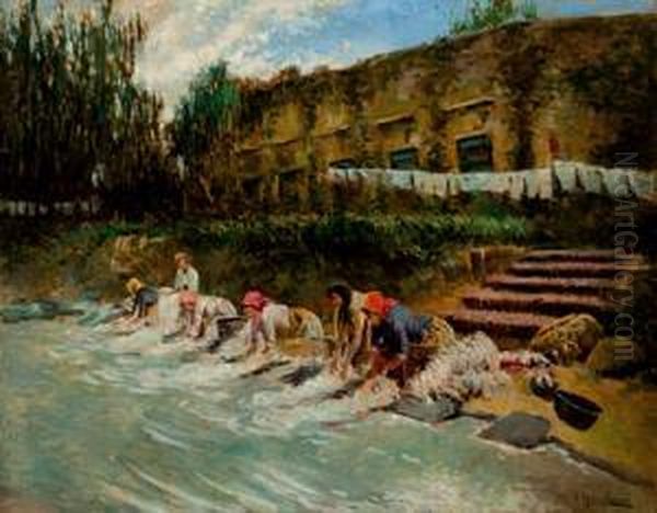 "lavanderas En El Rio". - view 1